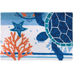 Jellybean Turtle Medallion Indoor Only Rug