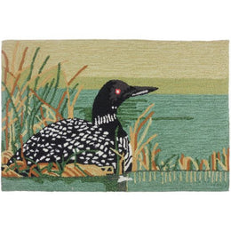 Nature-Inspired Loon Design Indoor Rug