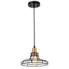 Chloe Lighting CH2D804BB10-DP1 Gianna Transitional 1 Light Black And Burnished Brass Mini Pendant Ceiling Fixture 10`` Wide