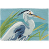 Jellybean Blue Heron Accent Rug – Coastal Wildlife Design