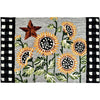 Jellybean Sunflowers & Checks Indoor Only Rug