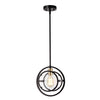 Chloe Lighting CH2D807BB10-DP1 Christine Transitional 1 Light Black And Burnished Brass Mini Pendant Ceiling Fixture 10`` Wide