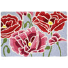 Jellybean Pink & Red Poppies Indoor & Outdoor Rug