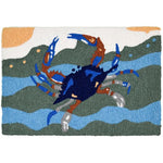 Jellybean Blue Crab Surf Indoor & Outdoor Rug