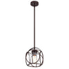 Chloe Lighting CH2D810RB10-DP1 Rylee Transitional 1 Light Oil Rubbed Bronze Mini Pendant Ceiling Fixture 10`` Wide