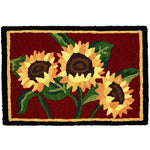 Jellybean Sunflower Bouquet Indoor & Outdoor Rug