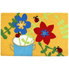 Jellybean Flower Pot & Ladybugs Indoor & Outdoor Rug