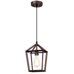 Chloe Lighting CH2D811RB07-DP1 Ironclad Industrial 1 Light Oil Rubbed Bronze Mini Pendant Ceiling Fixture 7`` Wide