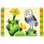 Jellybean Prickly Pear & Owl Indoor & Outdoor Rug