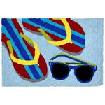 Jellybean Mod Beach Accents Indoor & Outdoor Rug