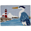Jellybean Heron & Lighthouse Accent Rug – 20×30 Inch Indoor/Outdoor Mat