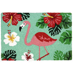 Jellybean Flamingo & Hibiscus Indoor & Outdoor Rug