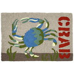 Jellybean Blue Crab Net Indoor & Outdoor Rug