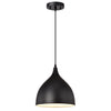 Chloe Lighting CH58070BK10-DP1 Walter Industrial 1 Light Textured Black Mini Pendant Ceiling Fixture 10`` Wide