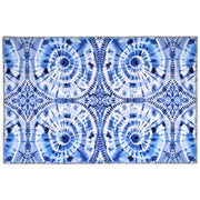 Jellybean Shibori Blue Indoor Rug – Stylish, Soft, Durable, and Easy to Clean Accent Rug for Living Rooms, Bedrooms, or Entryways