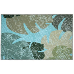 Homefires Faded Tropical Leaves Indoor Rug Only – Soft, Stylish Accent Rug with Botanical Design – Perfect for Living Room or Bedroom
