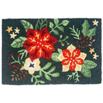 Jellybean Boho Christmas Flowers Indoor & Outdoor Rug