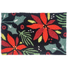 Jellybean Perky Poinsettias Indoor & Outdoor Rug