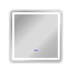 Chloe Lighting CH9M002BL28-SQR Luminosity Back Lit Square Touchscreen Led Mirror 3 Color Temperatures 3000k-6000k 28`` Wide