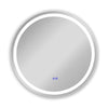 Chloe Lighting CH9M042BL24-RND Luminosity Back Lit Round Touch Screen Led Mirror 3 Color Temperatures 3000k-6000k 24`` Wide