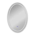 Chloe Lighting CH9M052BL32-VOV Luminosity Back Lit Oval Touch Screen Led Mirror 3 Color Temperatures 3000k-6000k 32`` Height