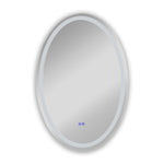 Chloe Lighting CH9M052BL36-VOV Luminosity Back Lit Oval Touch Screen Led Mirror 3 Color Temperatures 3000k-6000k 36`` Height