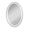Chloe Lighting CH9M052BL42-VOV Luminosity Back Lit Oval Touch Screen Led Mirror 3 Color Temperatures 3000k-6000k 42`` Height