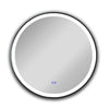 Chloe Lighting CH9M074EB24-RND Luminosity Embedded Round Touch Screen Led Mirror 3 Color Temperatures 3000k-6000k 24`` Wide