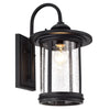 Chloe Lighting CH22026BK16-OD1 Cole Transitional 1 Light Textured Black Outdoor Wall Sconce 16`` Height