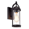 Chloe Lighting CH2D211BK13-OD1 Hollis Transitional 1 Light Textured Black Outdoor Wall Sconce 13`` Height