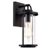 Chloe Lighting CH2D214BK13-OD1 Landry Transitional 1 Light Textured Black Outdoor Wall Sconce 13`` Height