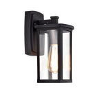 Chloe Lighting CH2S206BK11-OD1 Quill Transitional 1 Light Textured Black Outdoor Wall Sconce 11`` Height