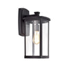 Chloe Lighting CH2S206BK17-OD1 Quill Transitional 1 Light Textured Black Outdoor Wall Sconce 17`` Height