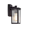 Chloe Lighting CH2S207BK11-OD1 Evie Transitional 1 Light Textured Black Outdoor Wall Sconce 11`` Height