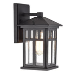 Chloe Lighting CH2S208BK12-OD1 Jesse Transitional 1 Light Textured Black Outdoor Wall Sconce 12`` Height