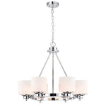 Chloe Lighting CH21036CM24-UC6 Solbi Contemporary 6 Light Oil Rubbed Bronze Large Chandelier Ceiling Fixture 24`` Wide