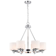 Chloe Lighting CH21036CM24-UC6 Solbi Contemporary 6 Light Oil Rubbed Bronze Large Chandelier Ceiling Fixture 24`` Wide