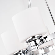 Chloe Lighting CH21036CM24-UC6 Solbi Contemporary 6 Light Oil Rubbed Bronze Large Chandelier Ceiling Fixture 24`` Wide