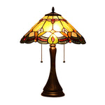 Chloe Lighting CH8T254AF16-TL2 Howard Tiffany-Style 2 Light Table Lamp 16" Shade