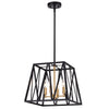 Chloe Lighting CH2D011BK14-UP4 Ironclad Industrial 4 Light Textured Black Inverted Pendant Ceiling Fixture 14`` Wide