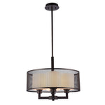 Chloe Lighting CH2S034RB19-UP4 Martha Transitional 4 Light Rubbed Bronze Ceiling Pendant 19`` Wide