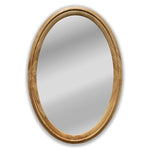Chloe's Reflection Ch8m802no34-Vov Contemporary Maple Wood Finish Oval Framed Wall