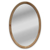 Chloe's Reflection Ch8m811mw32-Vov Wood Oval Textured Framed Wall Mirror 32" Height