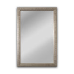 Chloe's Reflection Ch8m021sv35-Vrt Contemporary Silver Finish Rectangle Framed Wall Mirror 35" Width