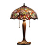 Chloe Lighting Ch8t203pv16-Tl2 Elena Tiffany-Style 2-Light Victorian Stained Glass Table Lamp 16" Wide