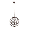 Chloe Lighting Ch6h807rb19-Up3 Jericho Farmhouse 3 Light Oil Rubbed Bronze Ceiling Pendant 19" Wide
