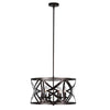 Chloe Lighting Ch6h801rb21-Up5 Alina Farmhouse 5 Light Oil Rubbed Bronze Finish Ceiling Pendant 21" Wide