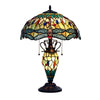 Chloe Lighting Ch3t471gd16-Dt3 Empress Tiffany-Style Dark Bronze 3 Light Double Lit Table Lamp 16" Shade