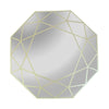 Chloe's Reflection Ch8m303gd30-Oct Contemporary-Style Octagon Goldenwall Mirror 30" Tall