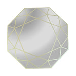 Chloe's Reflection Ch8m303gd30-Oct Contemporary-Style Octagon Goldenwall Mirror 30" Tall